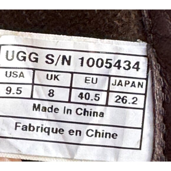 UGG Women's Brown Suede Knee-High Boots Size 9.5 With Side Zipper & Wooden Heel - Picture 2 of 12